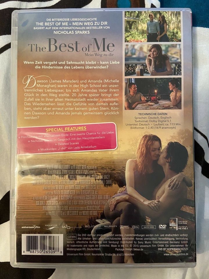 Film The Best of Me - Mein Weg zu dir (DVD) in Ahrensbök