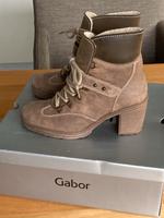 Gabor Stiefelette, Gr 38 bzw 5, Goucho Nubuk, 1x getragen Nordrhein-Westfalen - Lübbecke  Vorschau