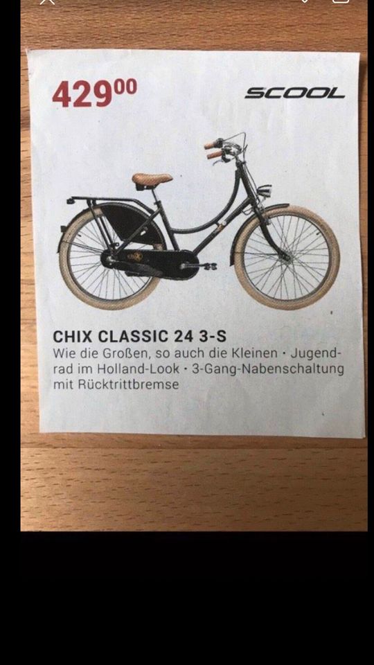 Fahrrad Hollandrad 24 Zoll s‘Cool Chix Classic 24 3-S in Olfen