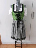 Dirndl Gr.38 Grün gemustert mit Bluse und Unte .Marke : Bergweiss Bayern - Landshut Vorschau