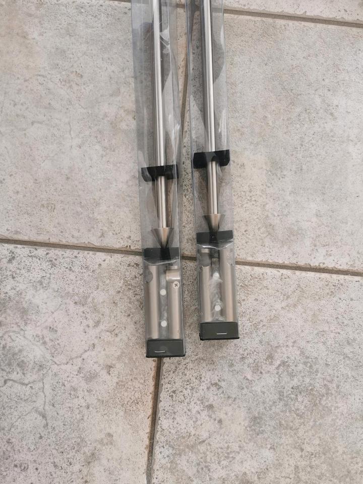 2 x Gardinia Gardinenstange/n Set Cone 160 cm Edelstahl Optik in Molbergen