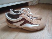 Gabor Sneaker Schnürschuhe beige braun weiß Gr. 6,5 40 Baden-Württemberg - Fellbach Vorschau