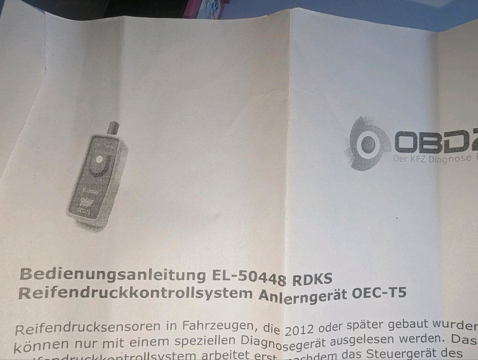 Anlerngerät Opel für RDKS in Langenstein