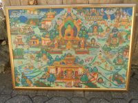 Thangka Buddha groß! Stationen im Leben Tibet Nepal Indien Bayern - Hergensweiler Vorschau