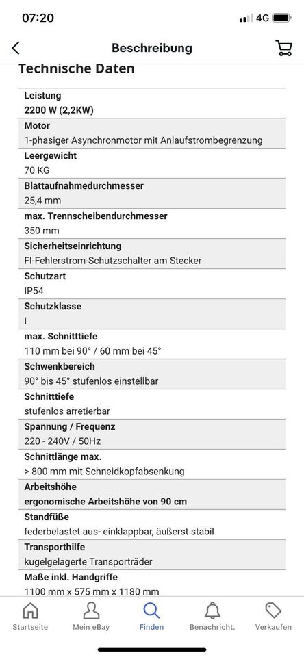 VERMIETE Steinsäge Nasssäge Pflasterschneider Steintrennmaschine in Geislingen