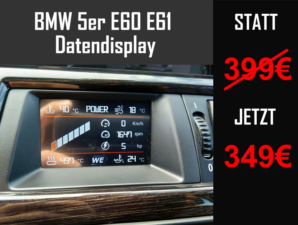 WEngineering Datendisplay 5er BMW E60 E61 + M5