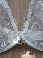 Lascana süsser Neckolder BH bleu weiß 80C sexy Dekolleté Bayern - Weidenbach Vorschau