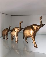 3 gold Elefanten figuren Dekofiguren Vintage Niedersachsen - Nordhorn Vorschau