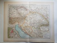 Übersichtskarte Österreich Ungarn Landkarte Andrees Handatlas1899 Baden-Württemberg - Leonberg Vorschau