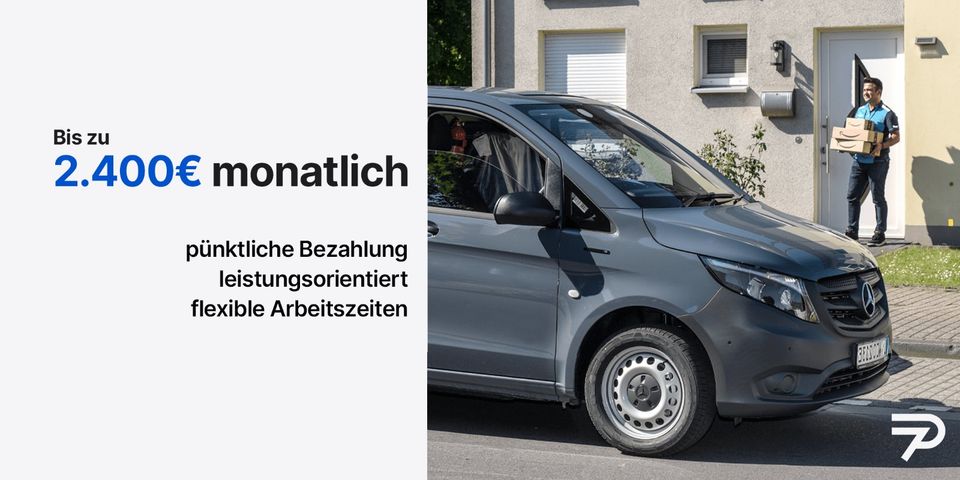 Kurierfahrer bei Amazon Logistics! Bis zu 2.400€ netto (m/w/d) in Berlin