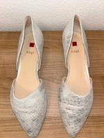 Högl Schuhe / Ballerina Damen, Gr. 5 1/2, silber metallic, Leder München - Trudering-Riem Vorschau