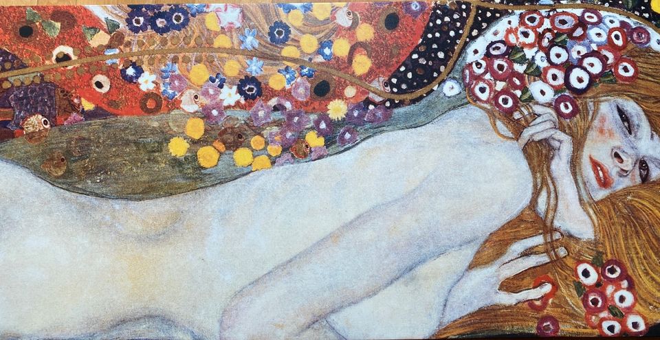 Klimt Wasserschlange auf Leinwand in Kuppenheim