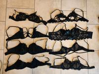 unwattierte BH Straps bra schwarz stripe string C und D Brandenburg - Schönwalde-Glien Vorschau