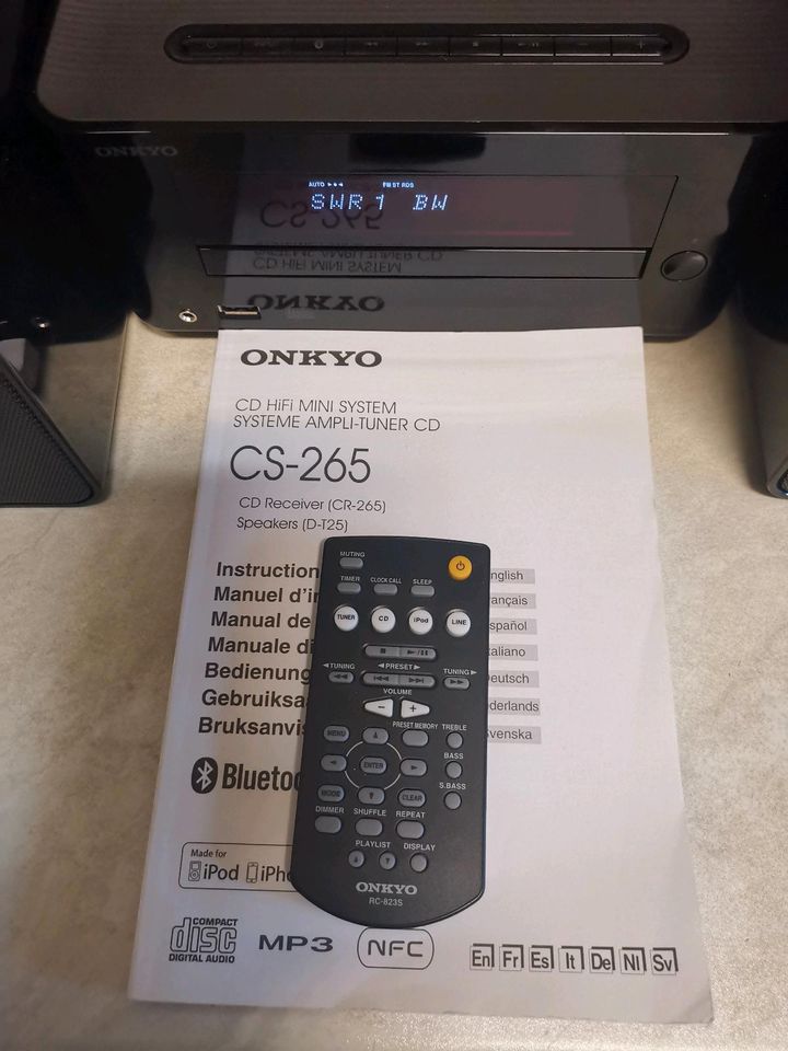 Onkyo Anlage CR 265-schwarz- in Stuttgart