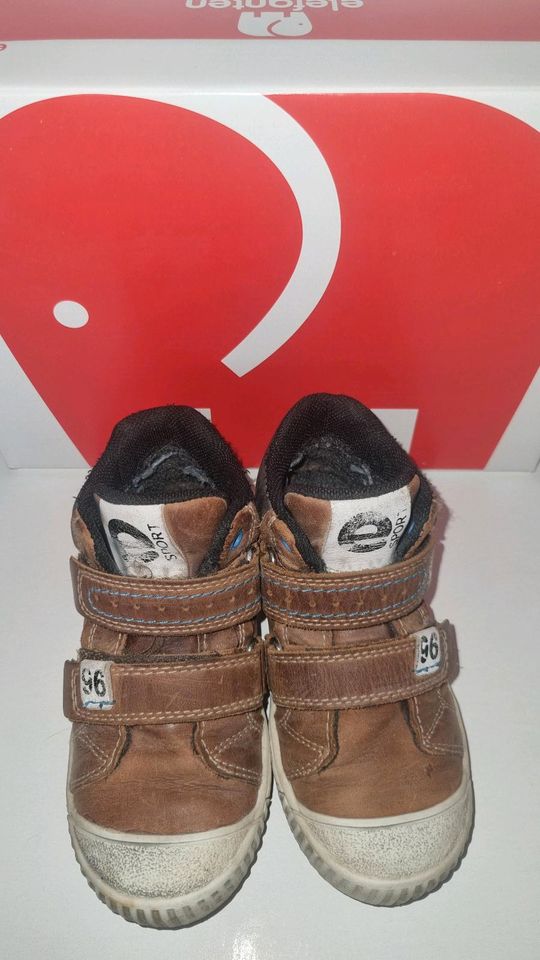 Sneaker Klett Leder braun Gr.26 Weite W in Paderborn