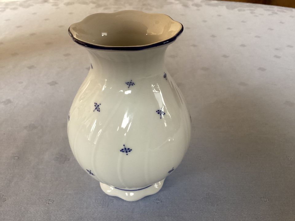 Selfmann Weiden Regina blaue Punkte - kleine Vase in Wentorf