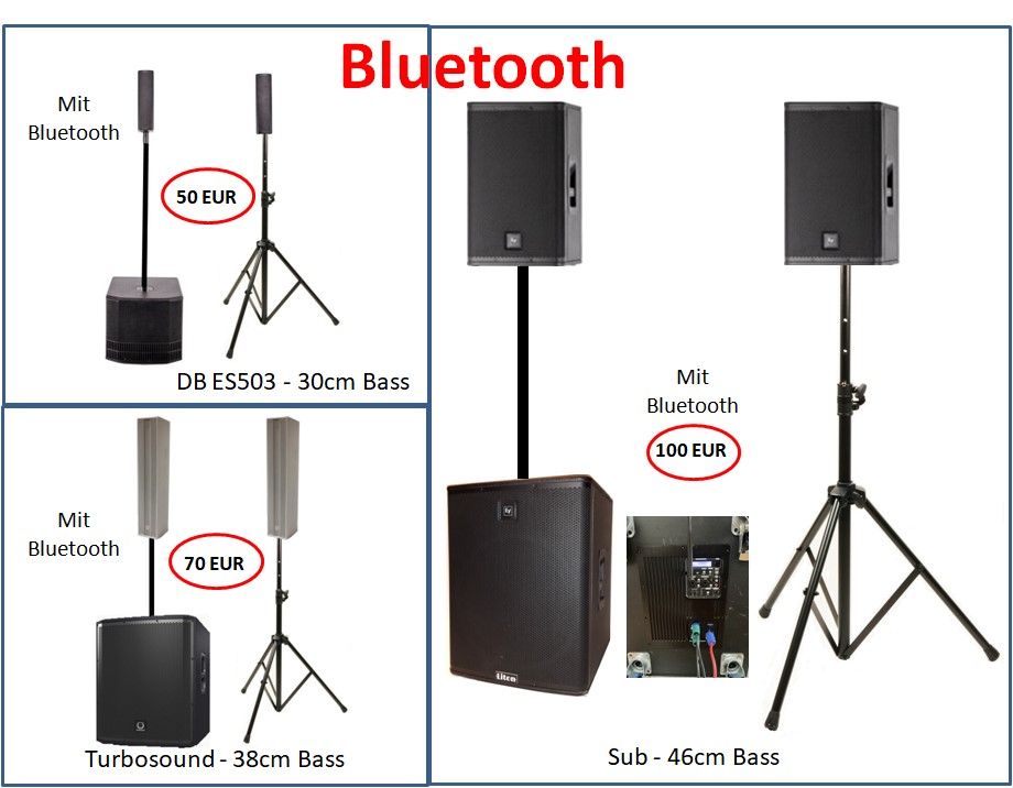 PA Anlage / DJ Anlage / Musik Anlage / Mieten / Bluetooth® in Geestland