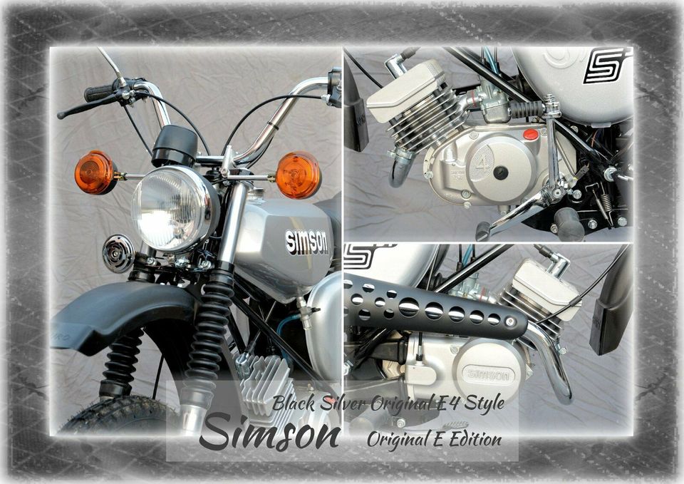 Simson S51 -NEUAUFBAU- Original Edition -Black Silver Original E4 in Wiehe