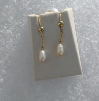 Perlen Ohrhänger in 585 Gold Ohrringe Süßwasser Bayern - Grafenau Vorschau