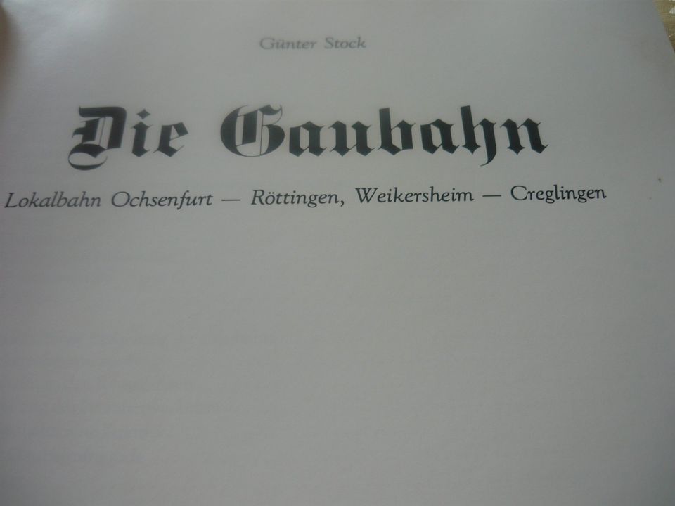 Die Gaubahn - Lokalbahn Ochsenfurt in Rimpar