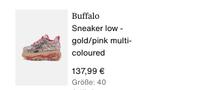 Buffalo Sneaker low Glitzer gold pink multicoloured Niedersachsen - Wittmund Vorschau