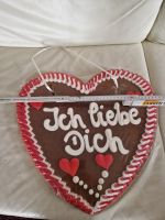 Großes Lebkuchenherz Wies’n „Ich liebe dich“ / Heiratsantrag? Sachsen-Anhalt - Wolmirstedt Vorschau