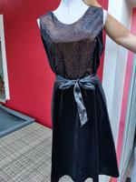 Samtkleid Kleid schwarz gold Gr. L neu Bayern - Mantel Vorschau