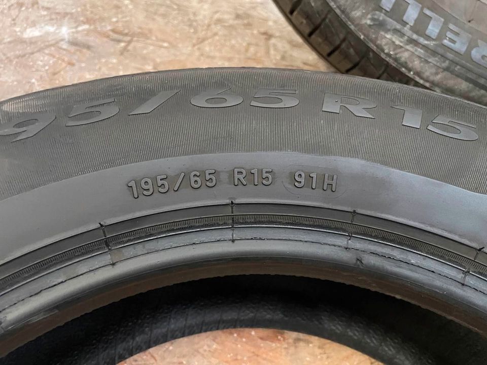 2 Sommerreifen 195/65/R15 91H 5,5mm Pirelli mit Montage #C414S in Hanau