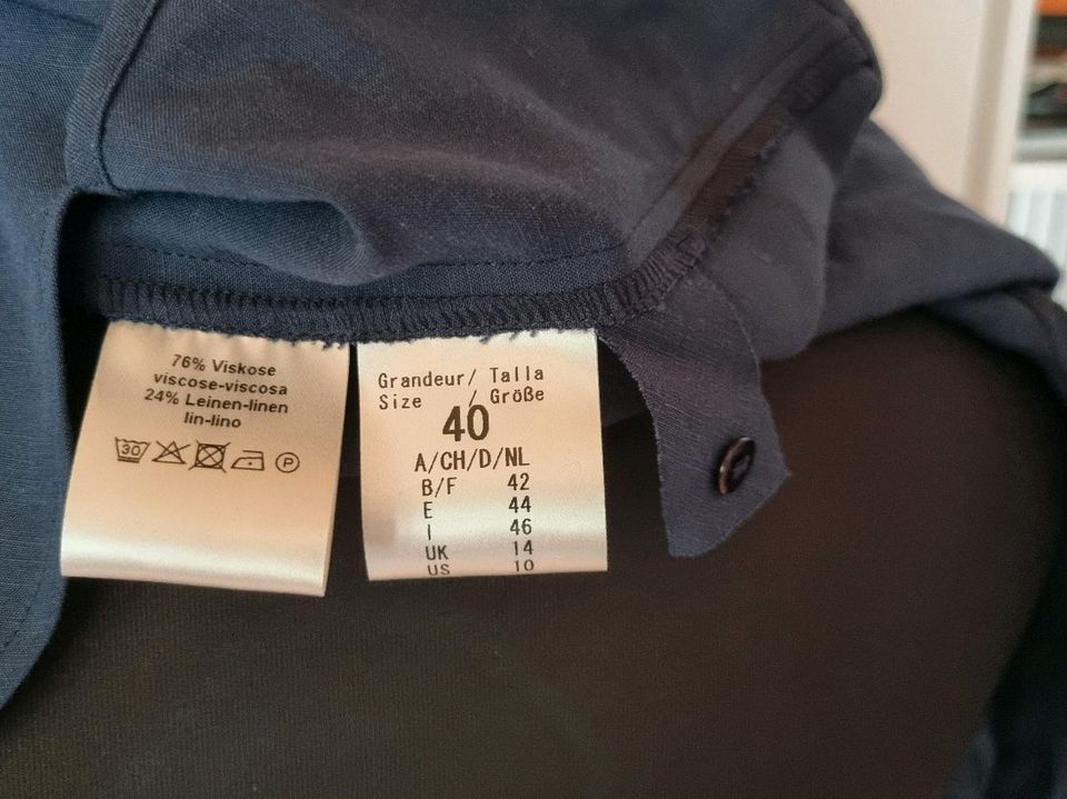 Neu m. Etikett - Shirt Leinen Max Volmary L/40 in Murg