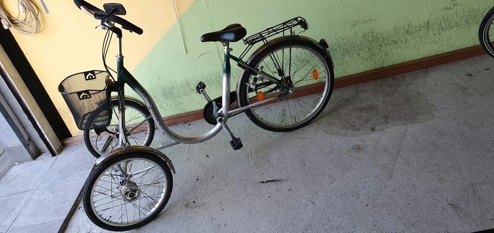 Dreirad für Erwachsenen Fahrrad WULFHORST 20Zoll-26Zoll Silber in Unterschleißheim