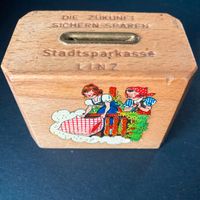 Spardose / SSK Linz am Rhein / Holz / Vintage Rheinland-Pfalz - Ockenfels Vorschau