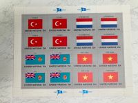 8 x Briefmarkenbogen United Nations Flag Series 20 Cent Baden-Württemberg - Aalen Vorschau