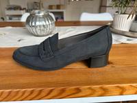 Gabor Halbschuhe Slipper Rauleder dunkelblau Gr. 5 Niedersachsen - Hesel Vorschau