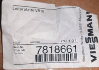 Viessmann # 7818661 * VR 18 Platine * OVP unbenutzt versiegelt Bayern - Dießen Vorschau