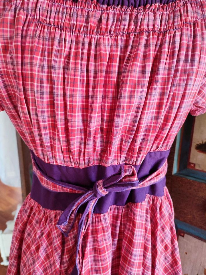 Odd Molly Kleid Tracht kariert Stickerei Dirndl retro Gr.1 36 in Jettingen