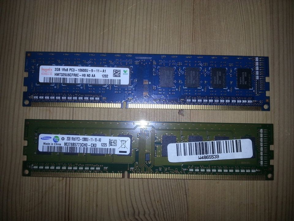 8GB DDR3 RAM Arbeitsspeicher 4x2GB Riegel Hynix Samsung Kingston in Hamburg