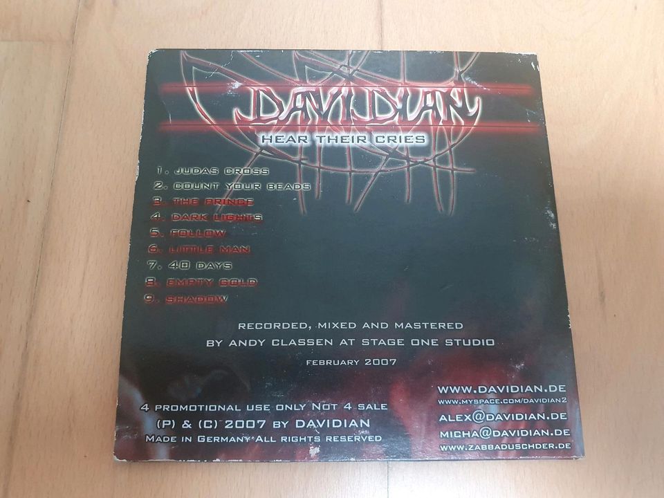 Davidian – Hear Their Cries Promo CD Metal Sampler in Frankfurt am Main