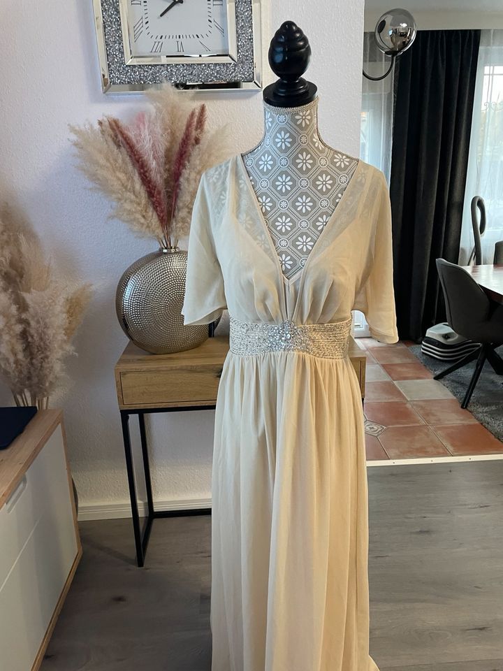 Little Mistress Abendkleid beige Elfenhaft Gr 38 neuwertig in Moers