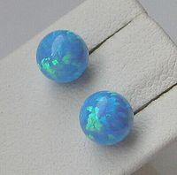 Opal Ohrringe aus 18kt 750 Gold Ohrstecker mit Blauopal ♦️♦️ 7212 Bayern - Lichtenberg (Oberfranken) Vorschau