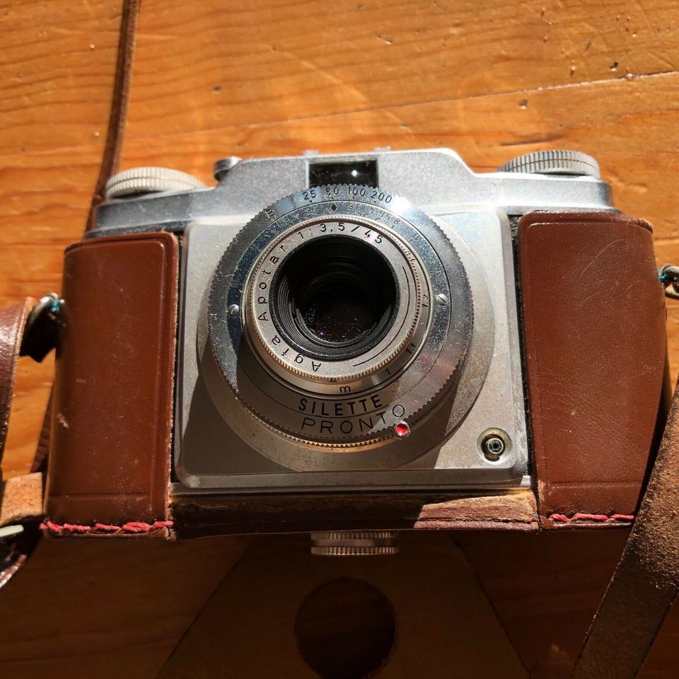 Agfa Silette Pronto mit Agfa Apotar 1:3,5/4,5 und Tasche in Gettorf