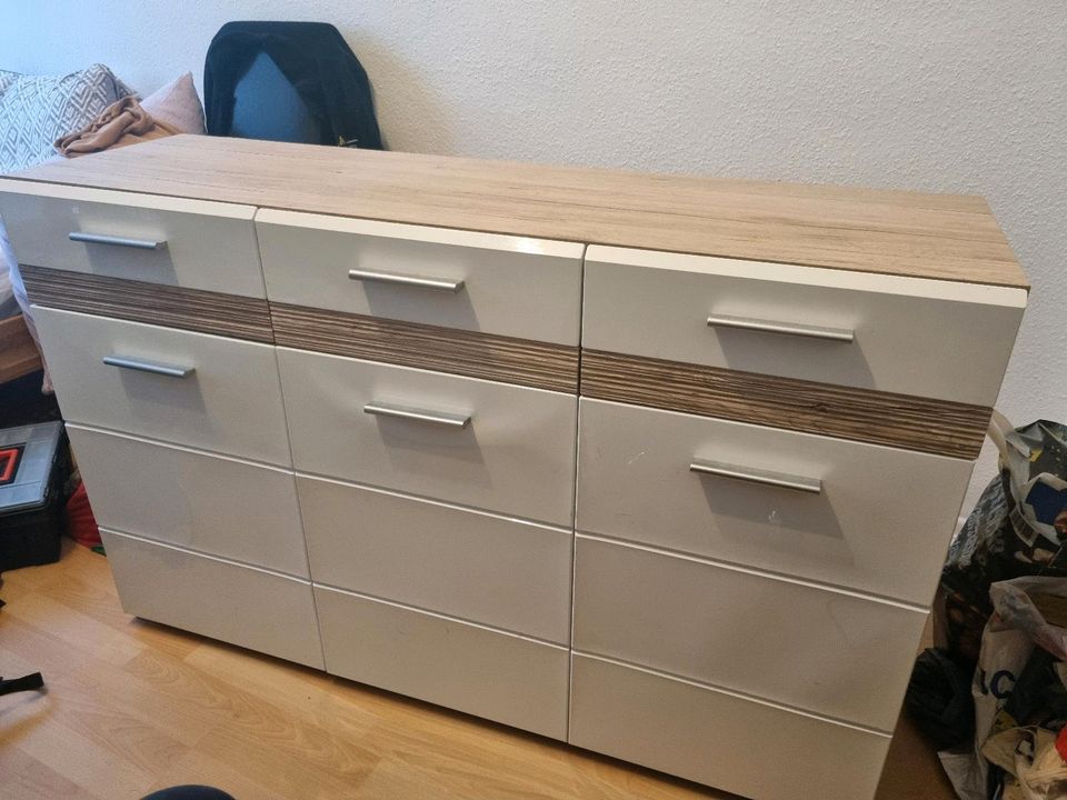 Sideboard Weiß-Holz in Hannover