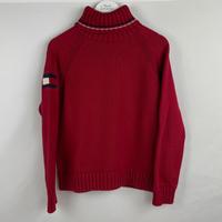 2000s Tommy Hilfiger Strickpullover Rot (M) Bayern - Lochhausen Vorschau