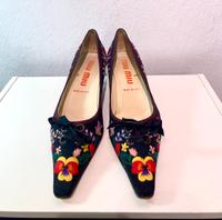 Miu Miu Kitten Heel mit Vintage-Stickerei – Modell HSR55 Hamburg-Nord - Hamburg Eppendorf Vorschau