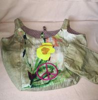 ❤️NEU❤️Anokhi Tasche Beutel Peace Pailletten bunt Blumen Hippie Hessen - Braunfels Vorschau