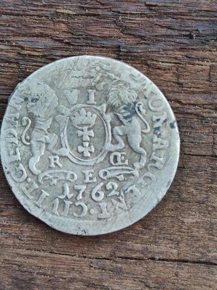 Polen, Zloty, Silbermünzen, Cion, sammeln, 1762 in Großröhrsdorf