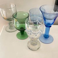 Antike Gläser Becher - blau - grün -vintage - Sammlung Wandsbek - Hamburg Duvenstedt  Vorschau