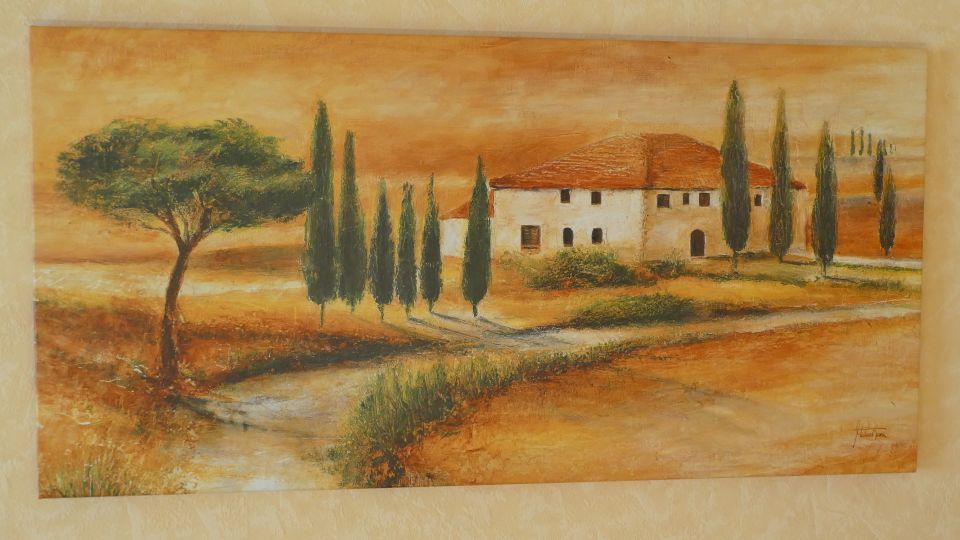 Italien Toskana Bild Leinwand Landschaft, 100 x 50 cm in Hainburg