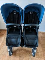 Bugaboo Donkey Twin/Duo - Zwillingskinderwagen (Schwarz/Sky Blue) Köln - Worringen Vorschau