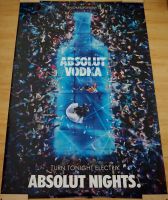 Plakat Absolut Vodka Electrik 2015 Blau 1,8x1,2m Poster Disco Pankow - Prenzlauer Berg Vorschau