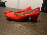 Ballerina Schuhe Lackleder gr. 39 orange Düsseldorf - Mörsenbroich Vorschau